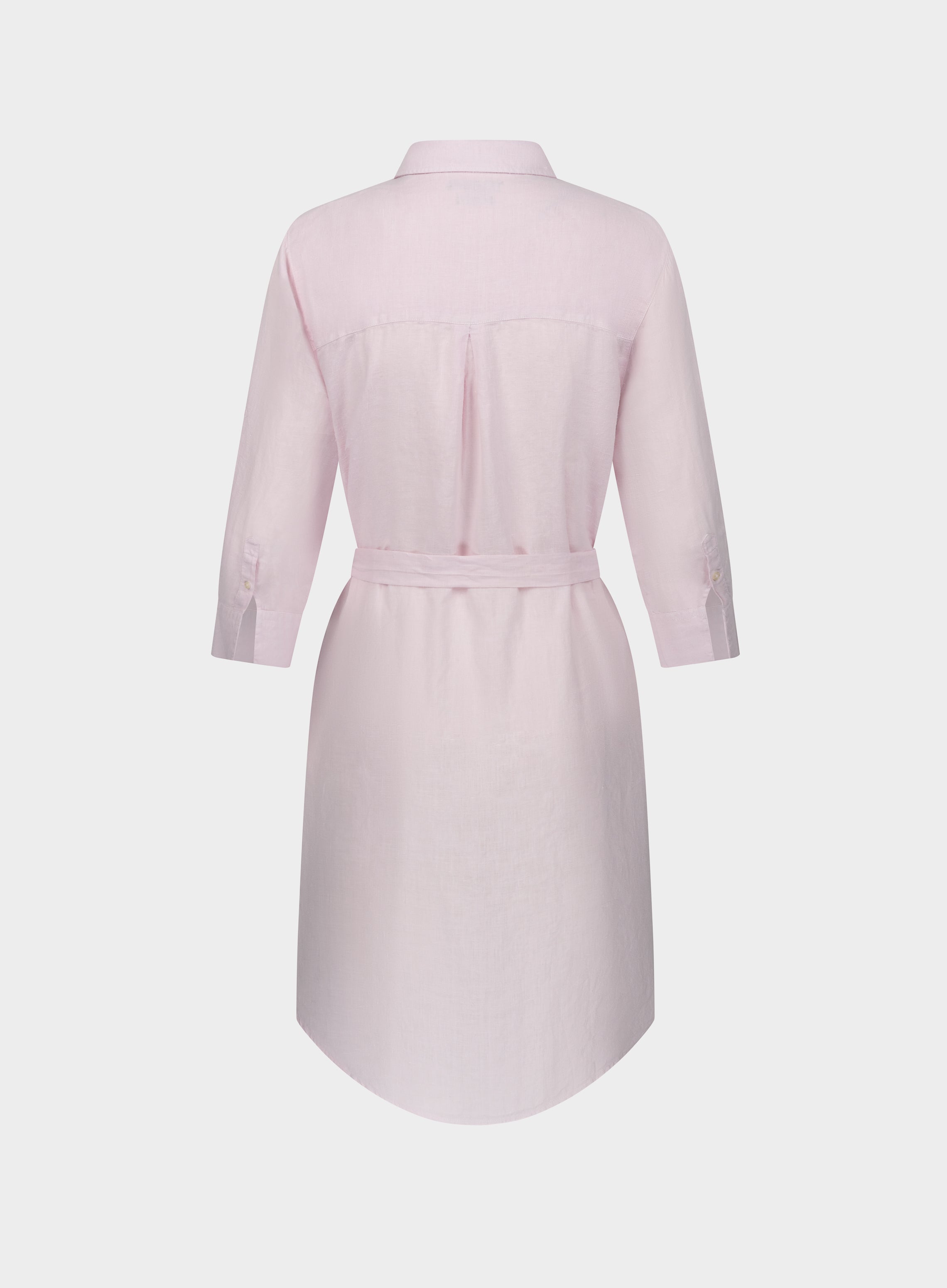 Pink long sleeve shirt dress best sale