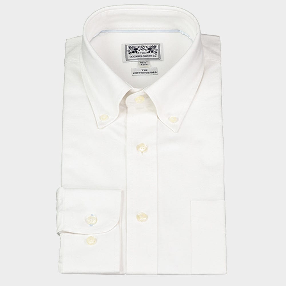 Mens Button Down Shirt in Oxford White Oxford Shirt Co.