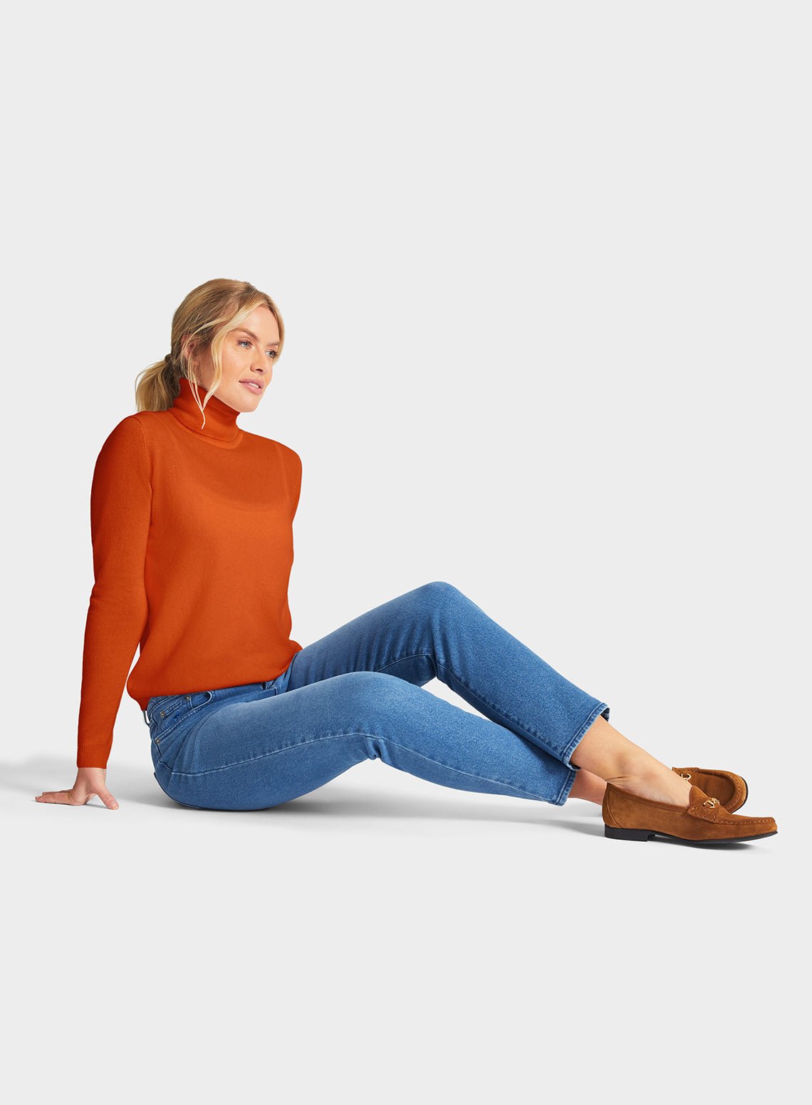 Rust hotsell cashmere sweater