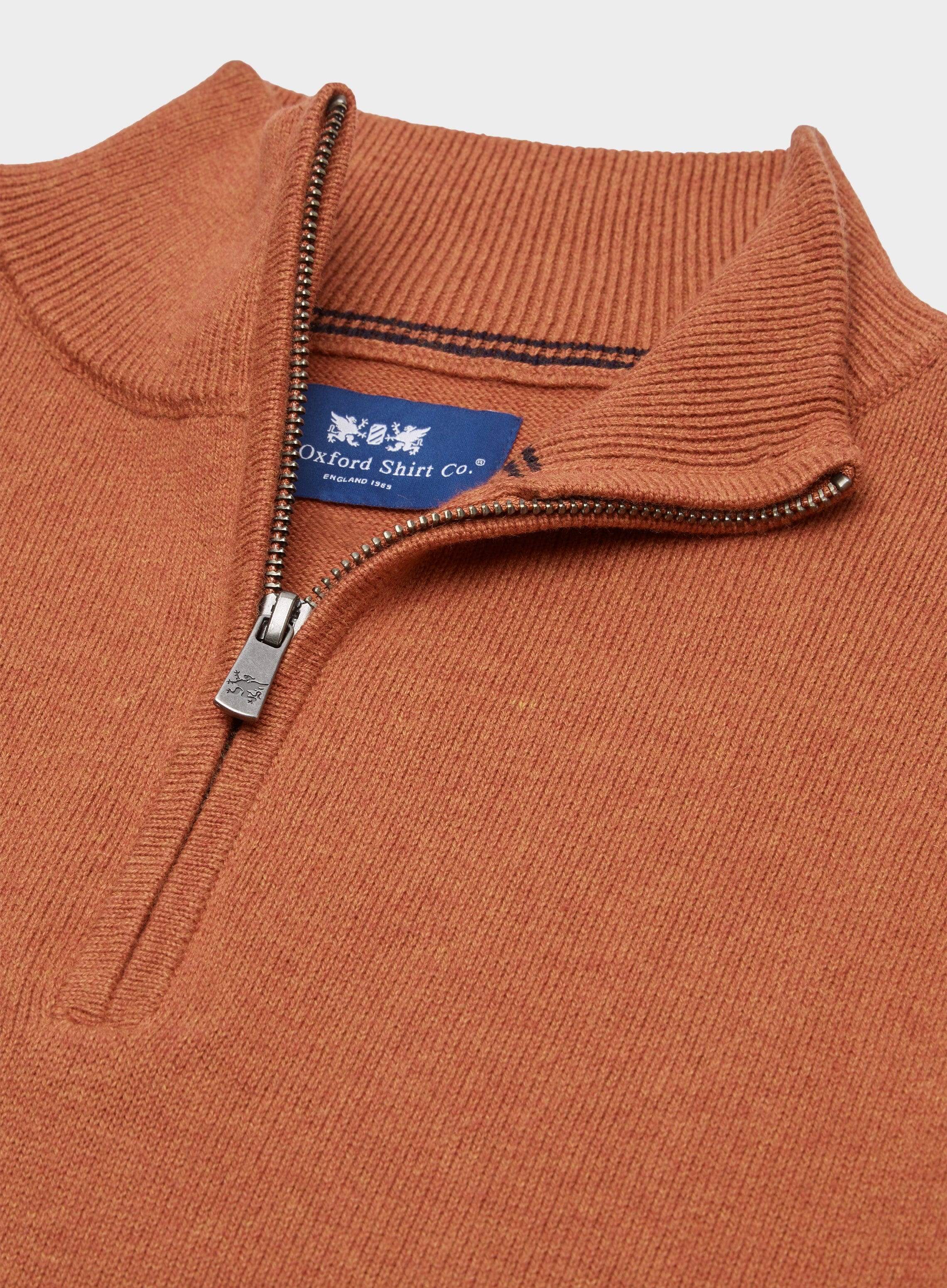 Rust clearance coloured knitwear