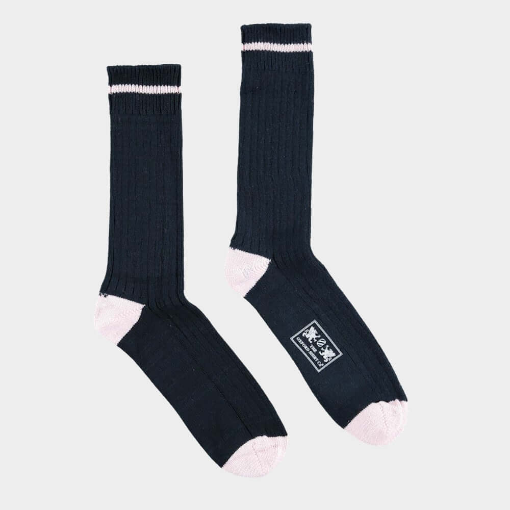 3 Pack of Socks in Blue Contrast