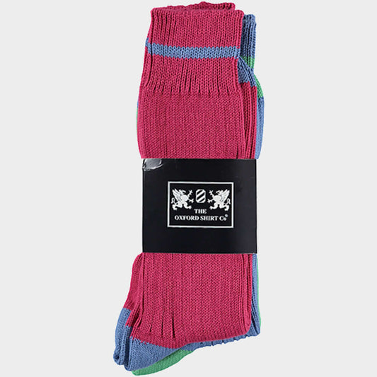 3 Pack of Socks in Bright Contrast