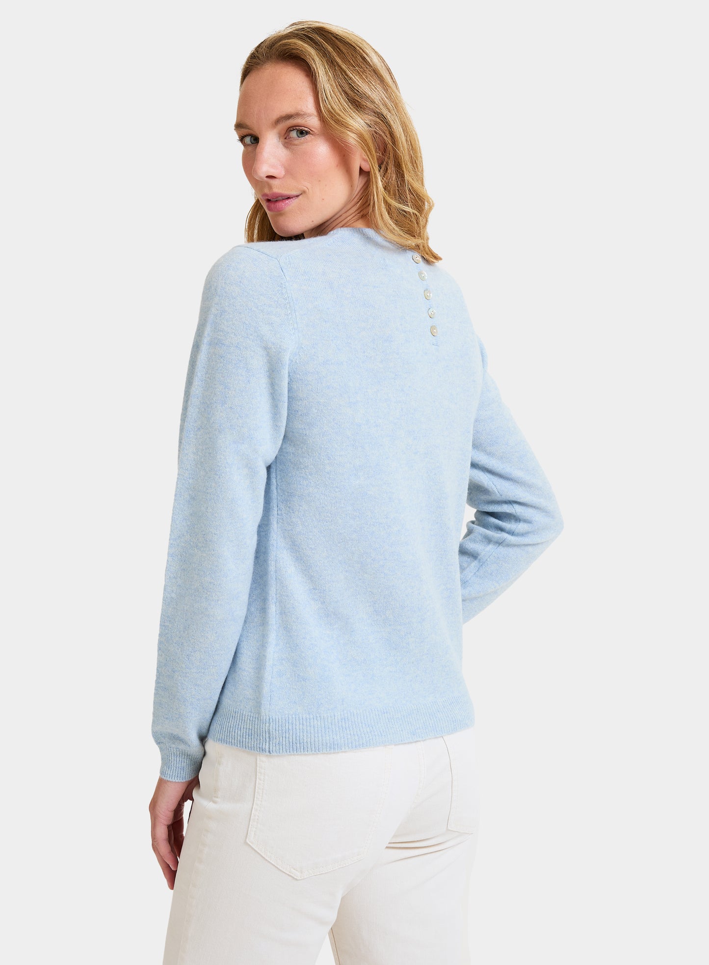 Cashmere Crew Neck in Frost