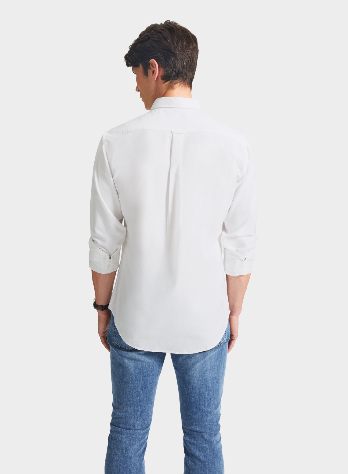 Mens Classic Oxford Shirt in White Oxford Shirt Co