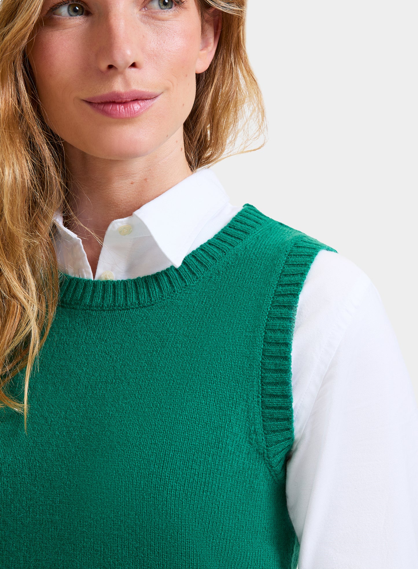 Knitted Vest in Green