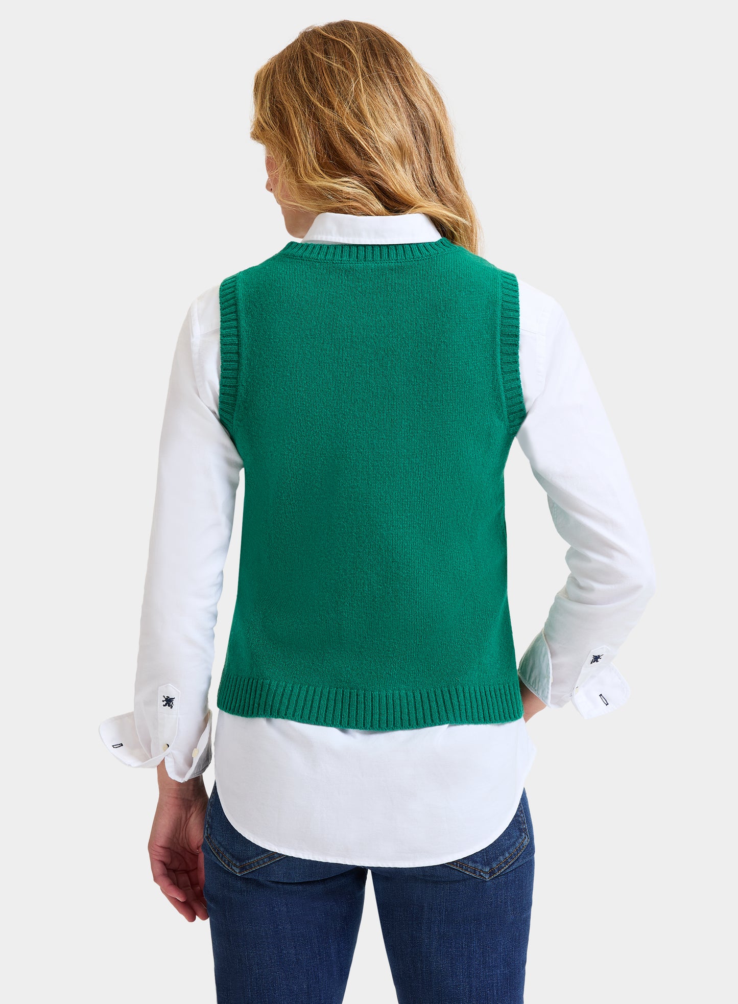 Knitted Vest in Green