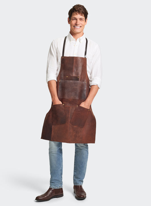 Lincoln Leather Apron - Brown