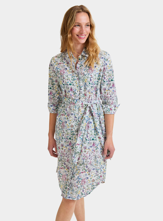 Wildflower Shirt Dress - Made with Liberty Fabric