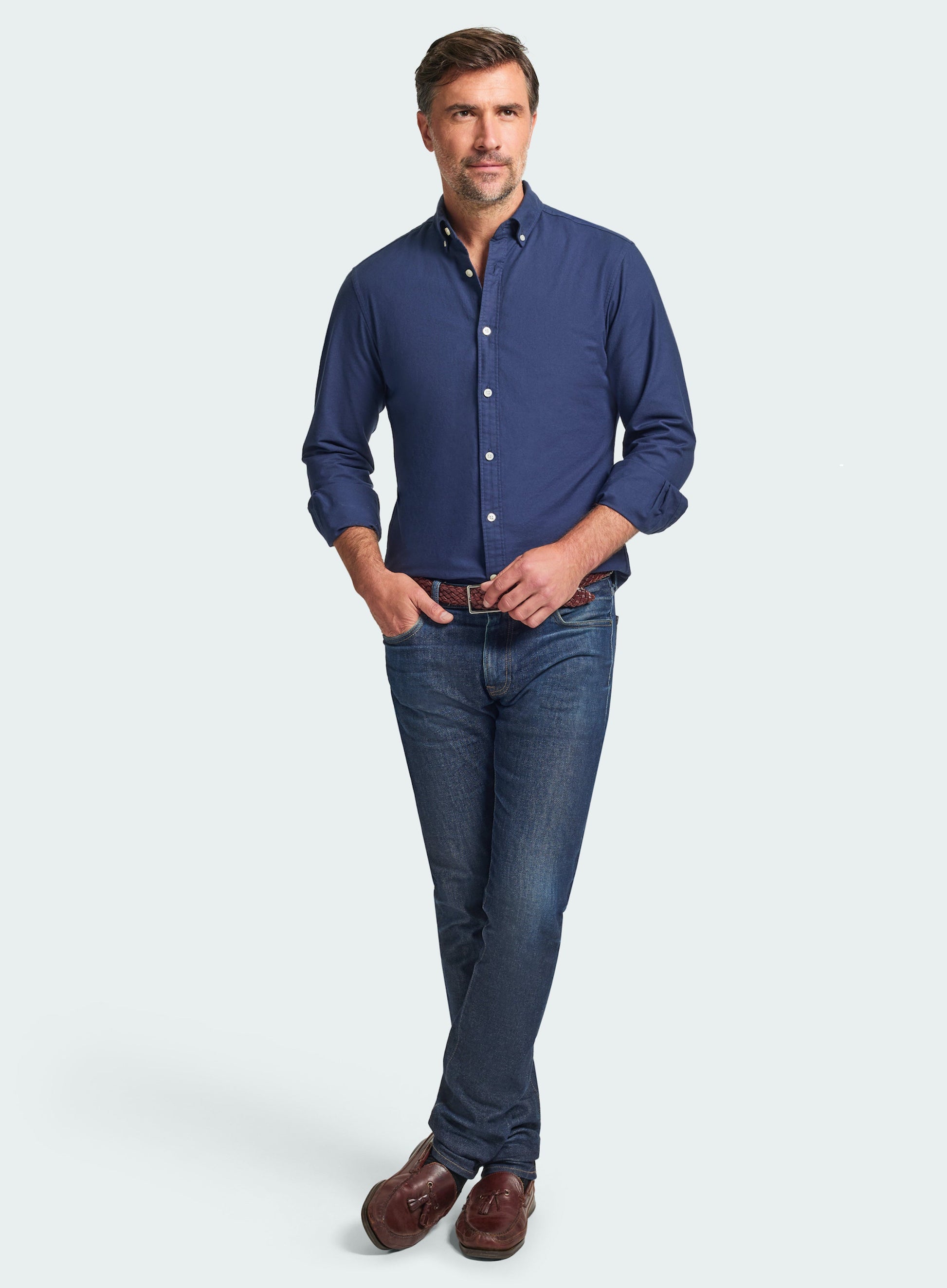 Button Down Oxford Shirt - Navy