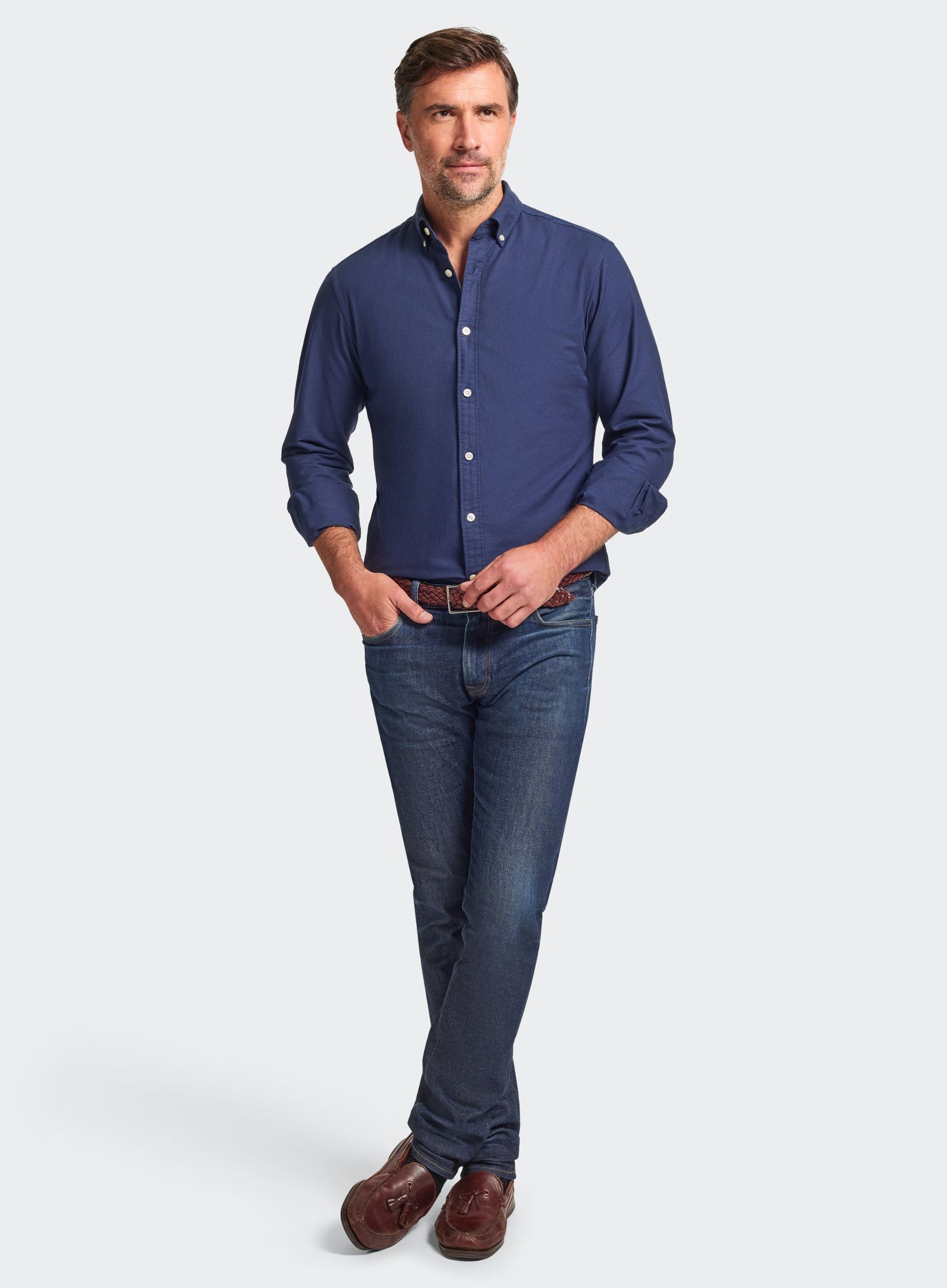 Button Down Oxford Shirt - Navy