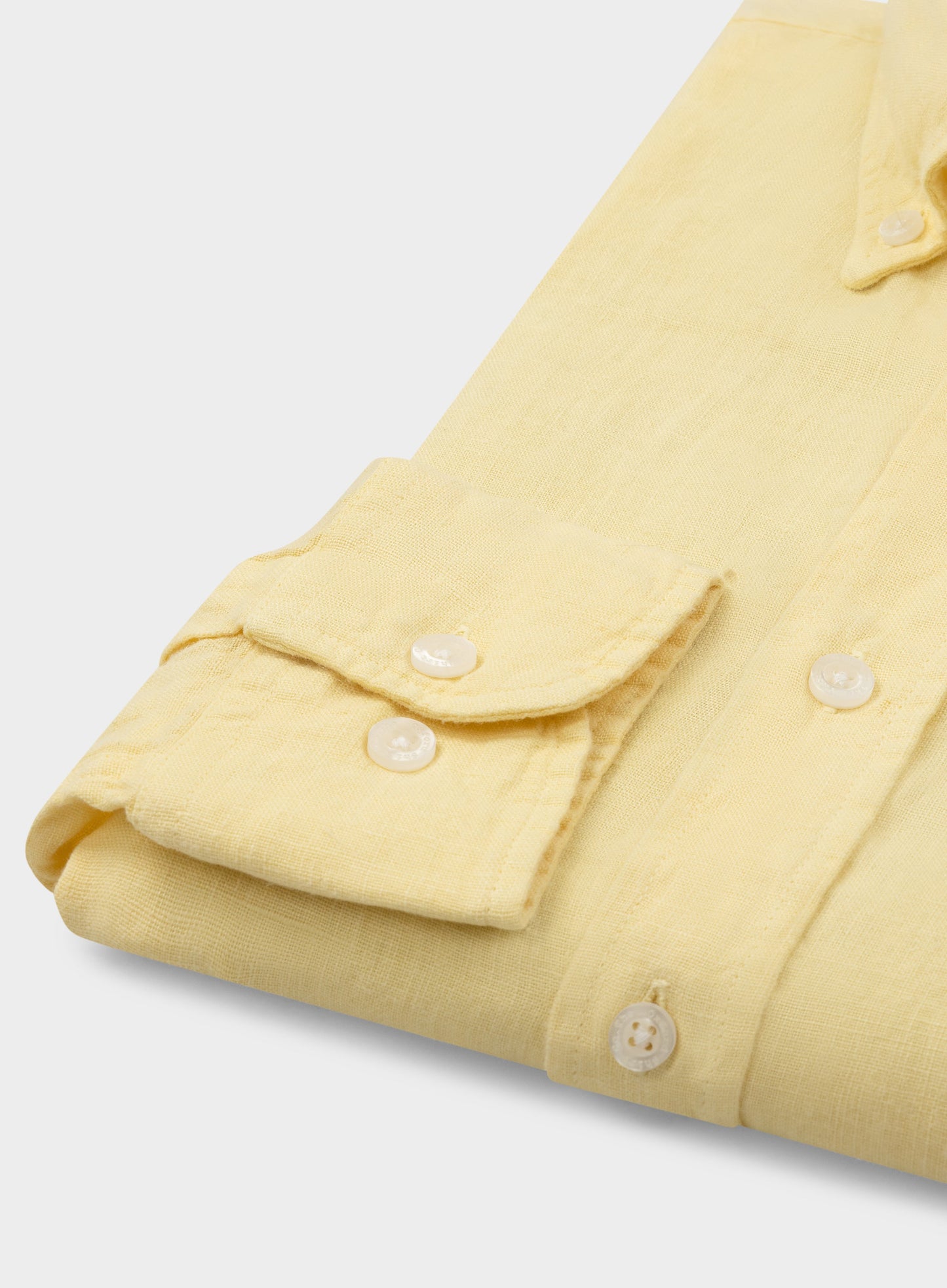 Classic Fit Linen Shirt in Lemon