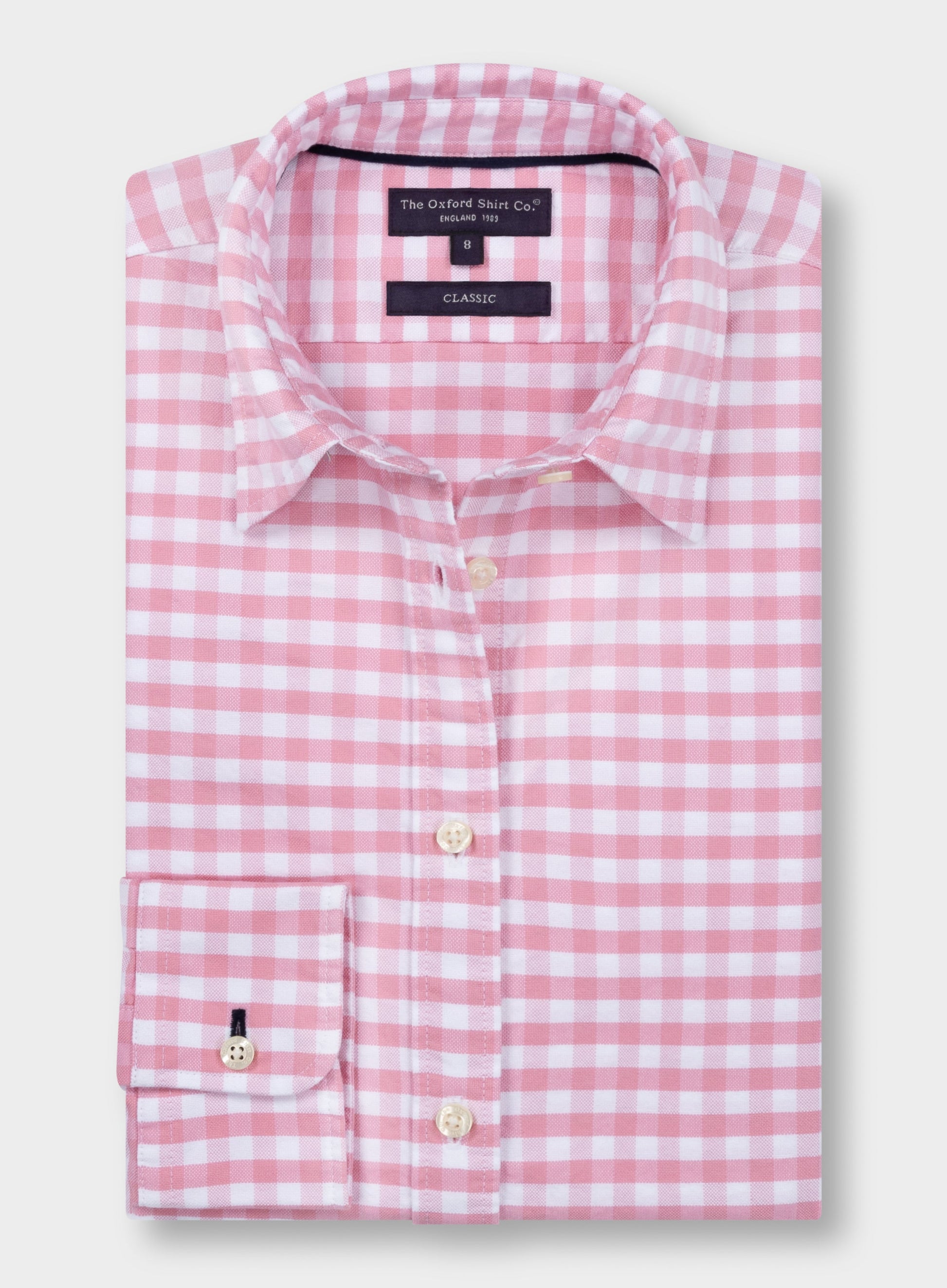 Classic Oxford Shirt - Pink Check