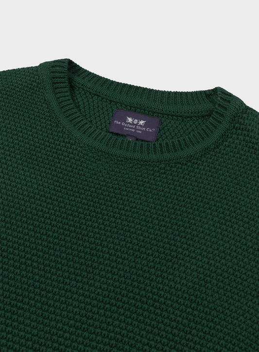 Cotton Blackberry Crew Neck in Green