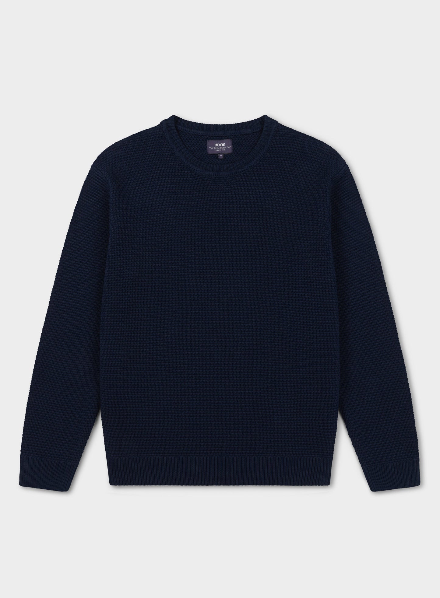 Cotton Blackberry Crew Neck in Navy