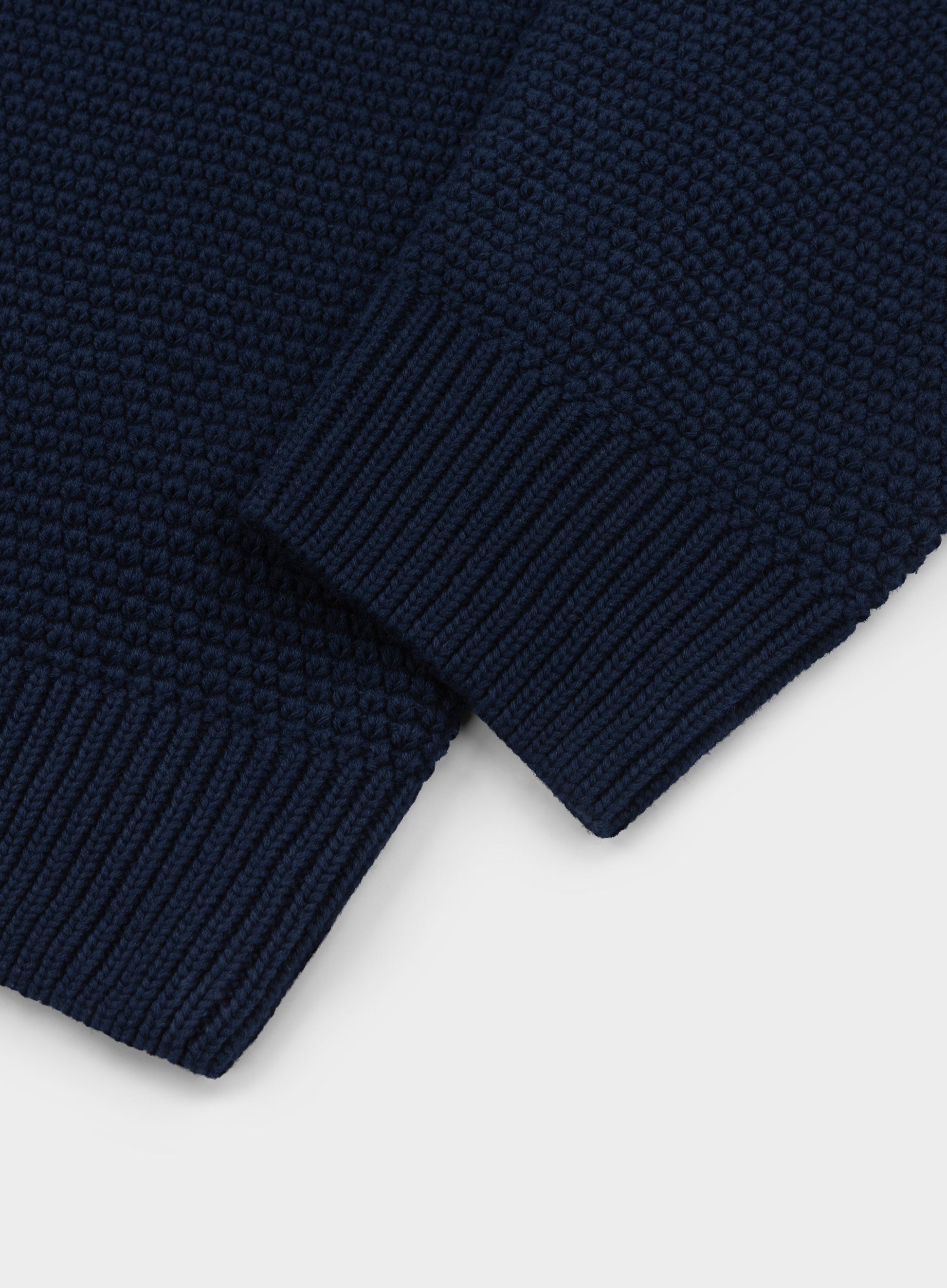 Cotton Blackberry Crew Neck in Navy