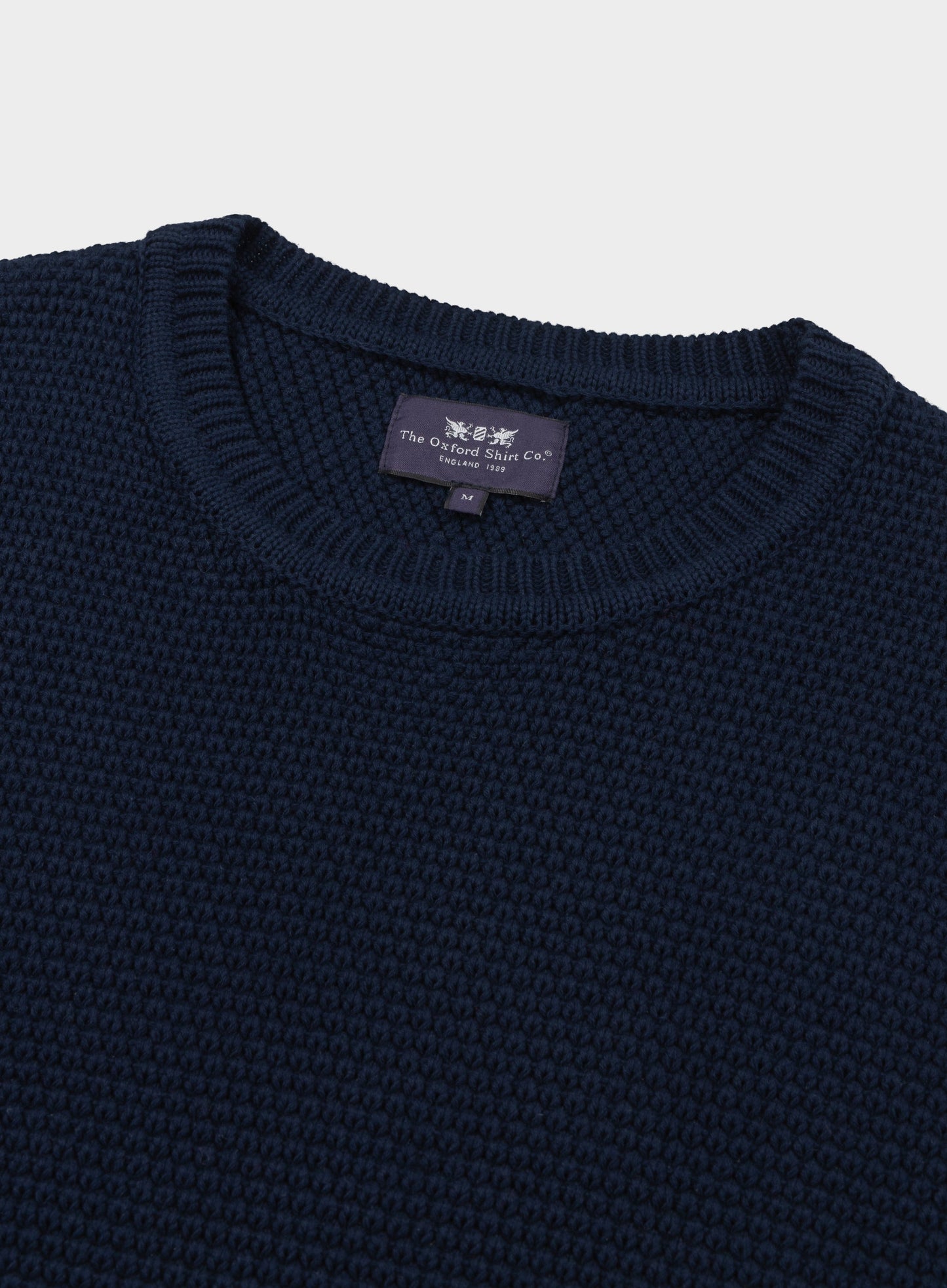 Cotton Blackberry Crew Neck in Navy