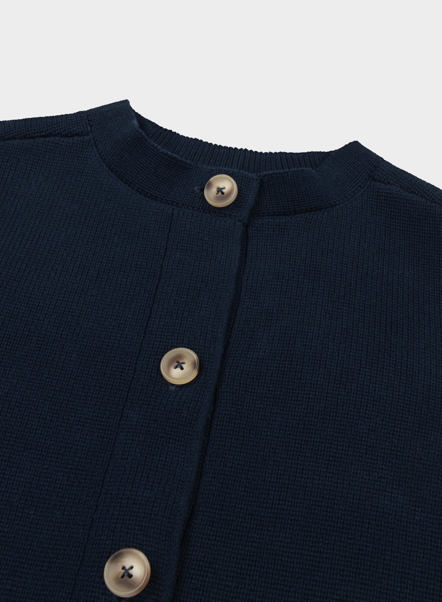 Cotton Cardigan in Navy