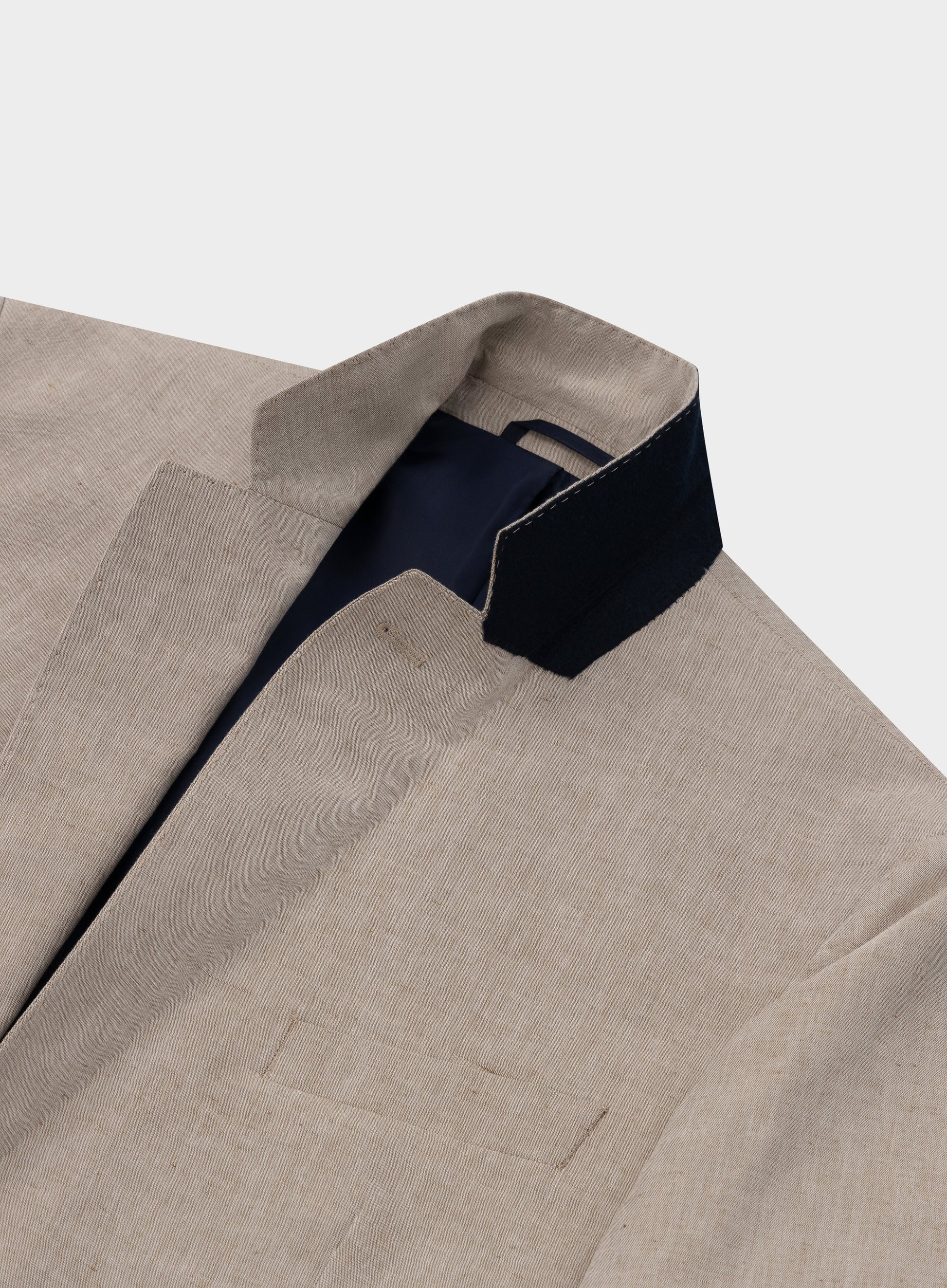 Cotton Linen Jacket - Beige