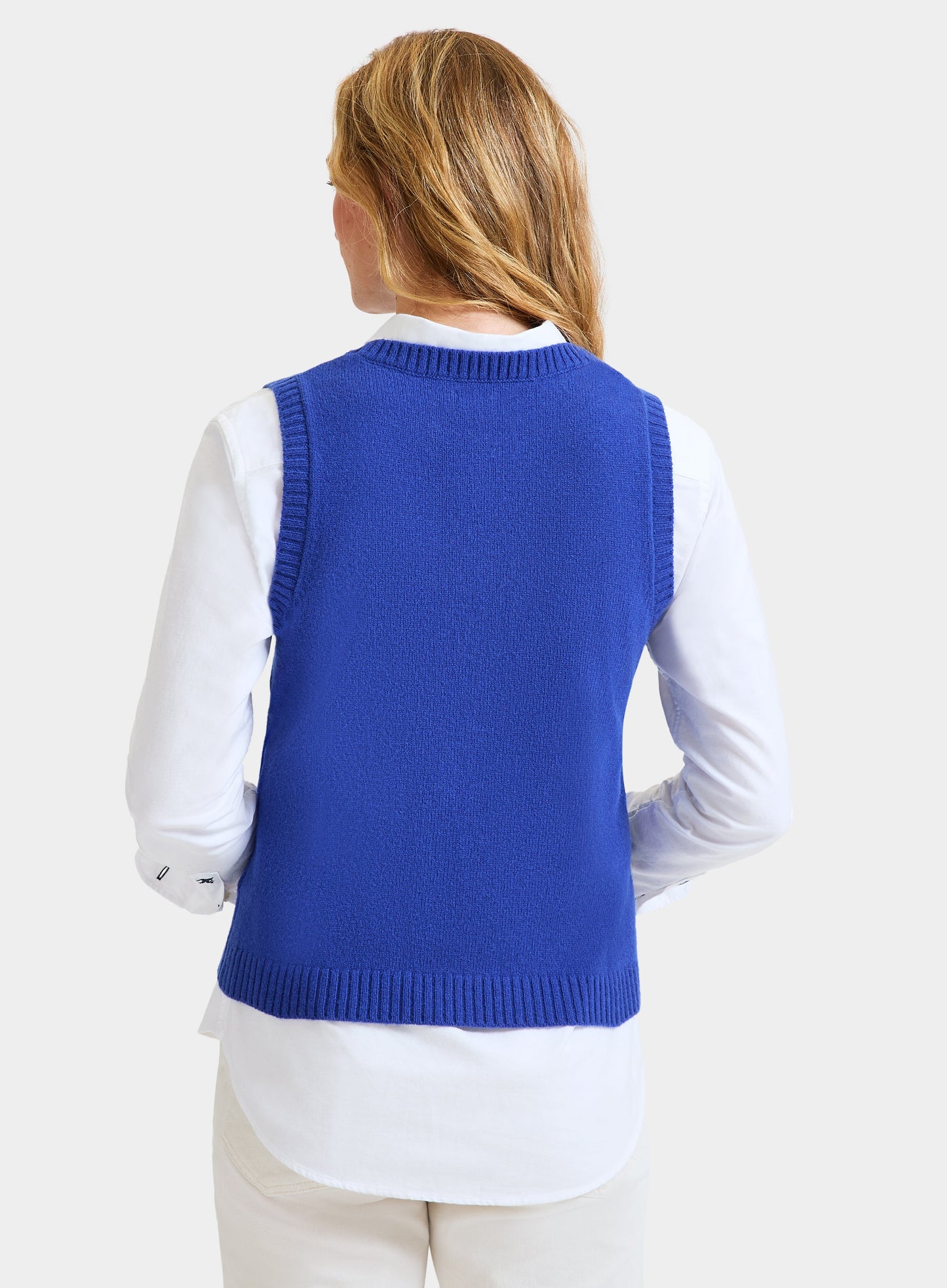 Knitted Vest in Blue