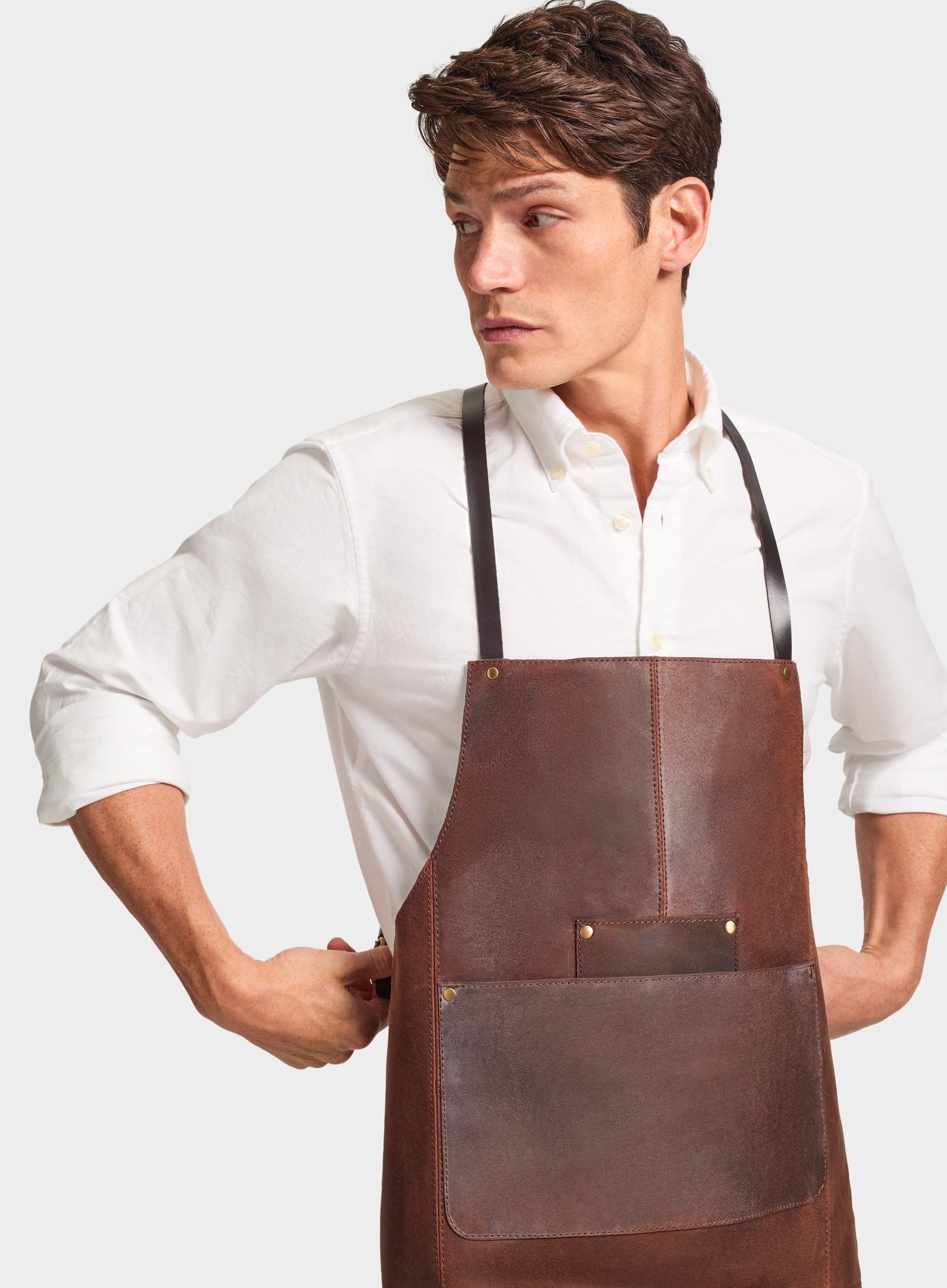 Lincoln Leather Apron - Brown