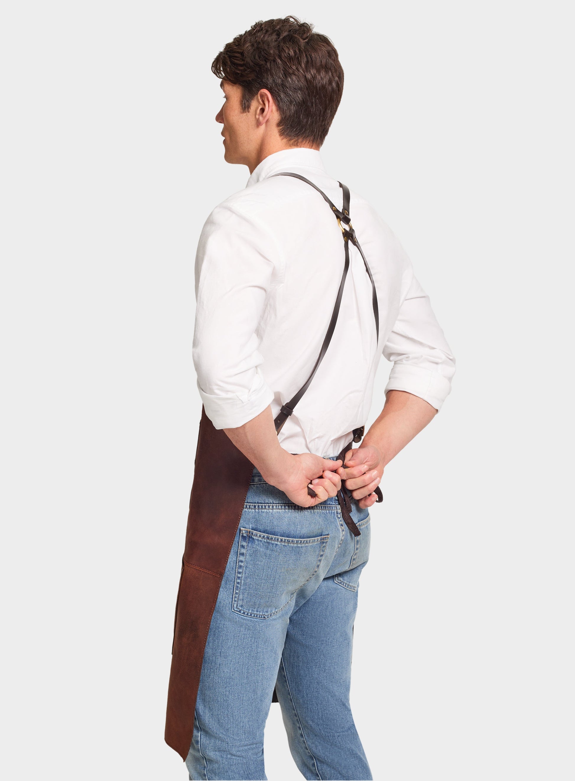 Lincoln Leather Apron - Brown