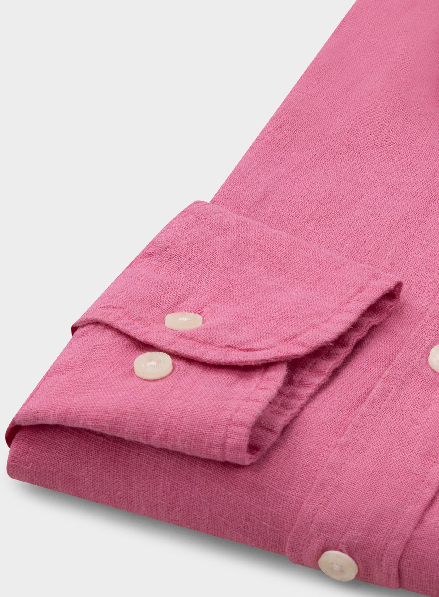 Womens Linen Shirt in Pink Cerise