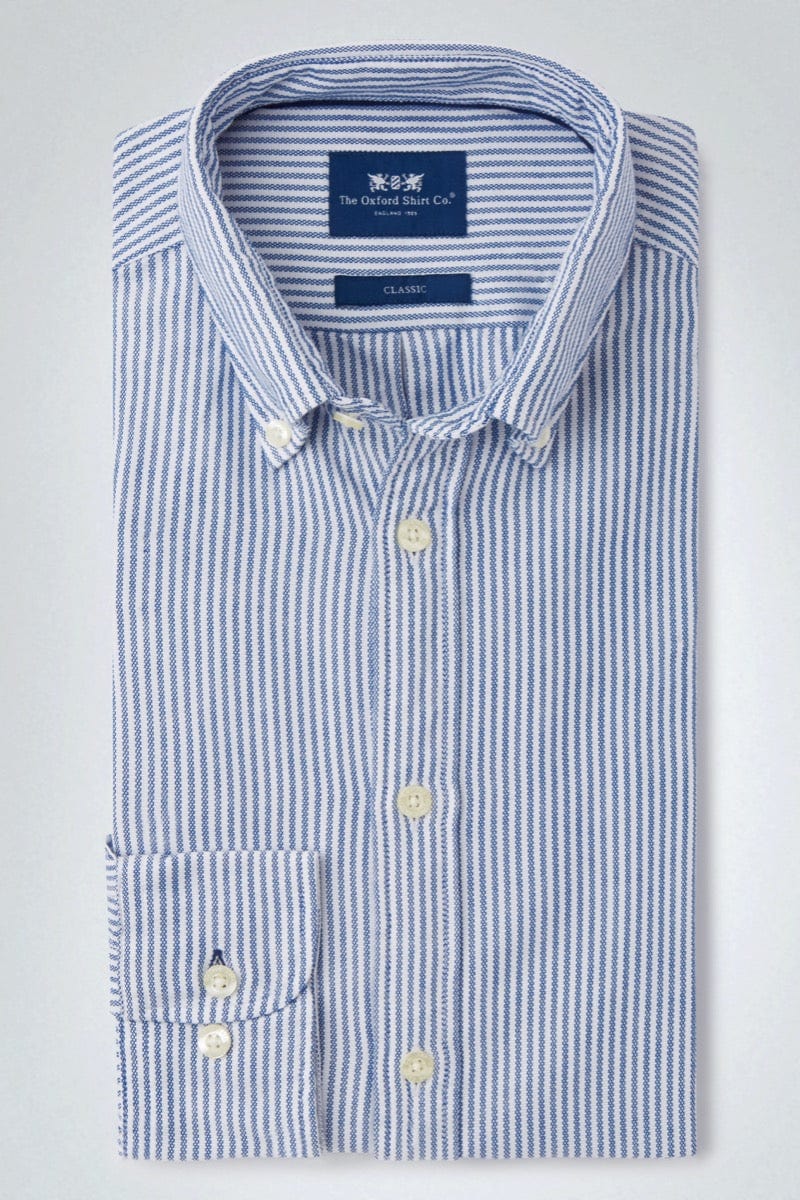 Oxford shirt striped on sale