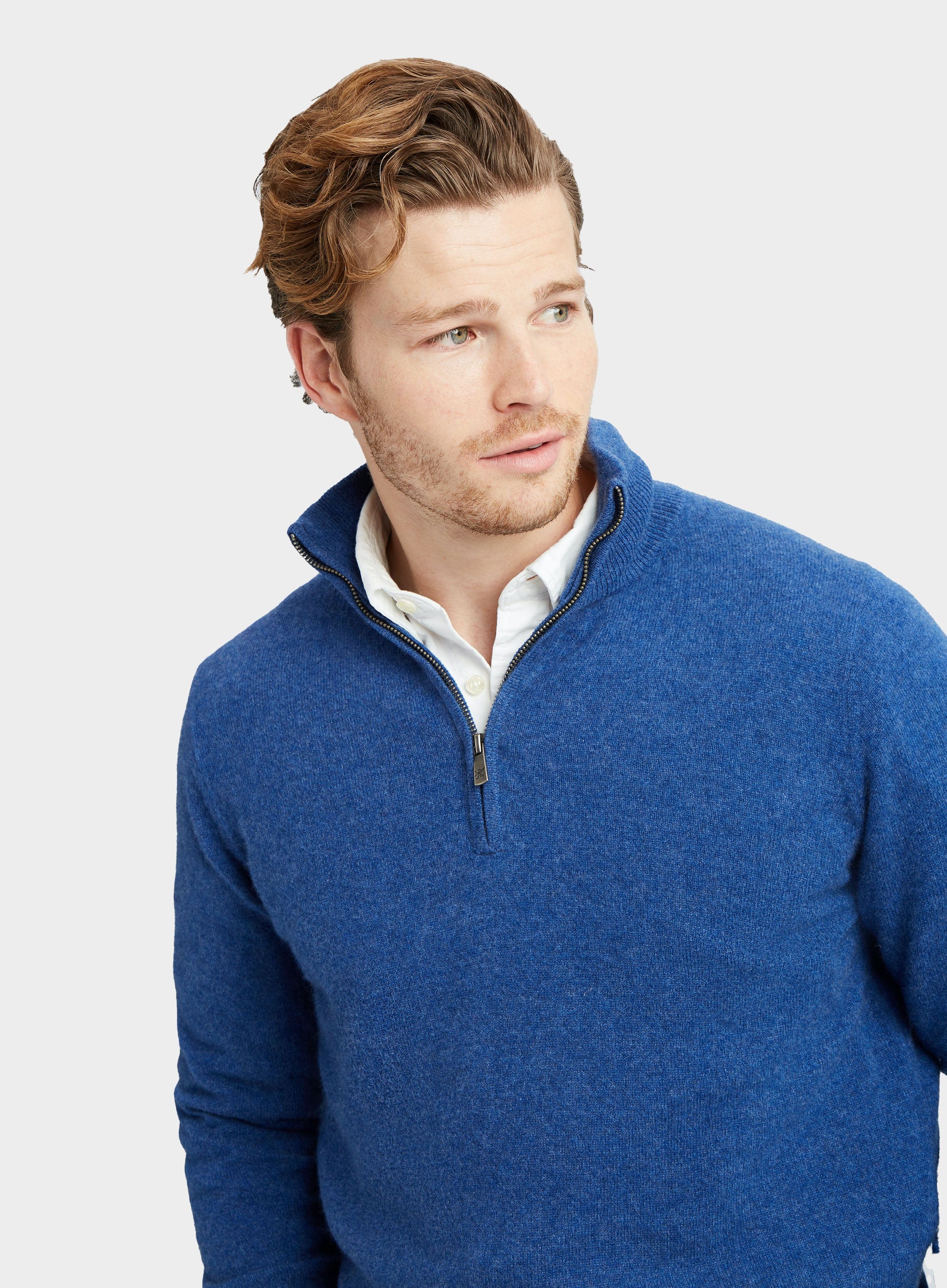 Cashmere hotsell zip jumper