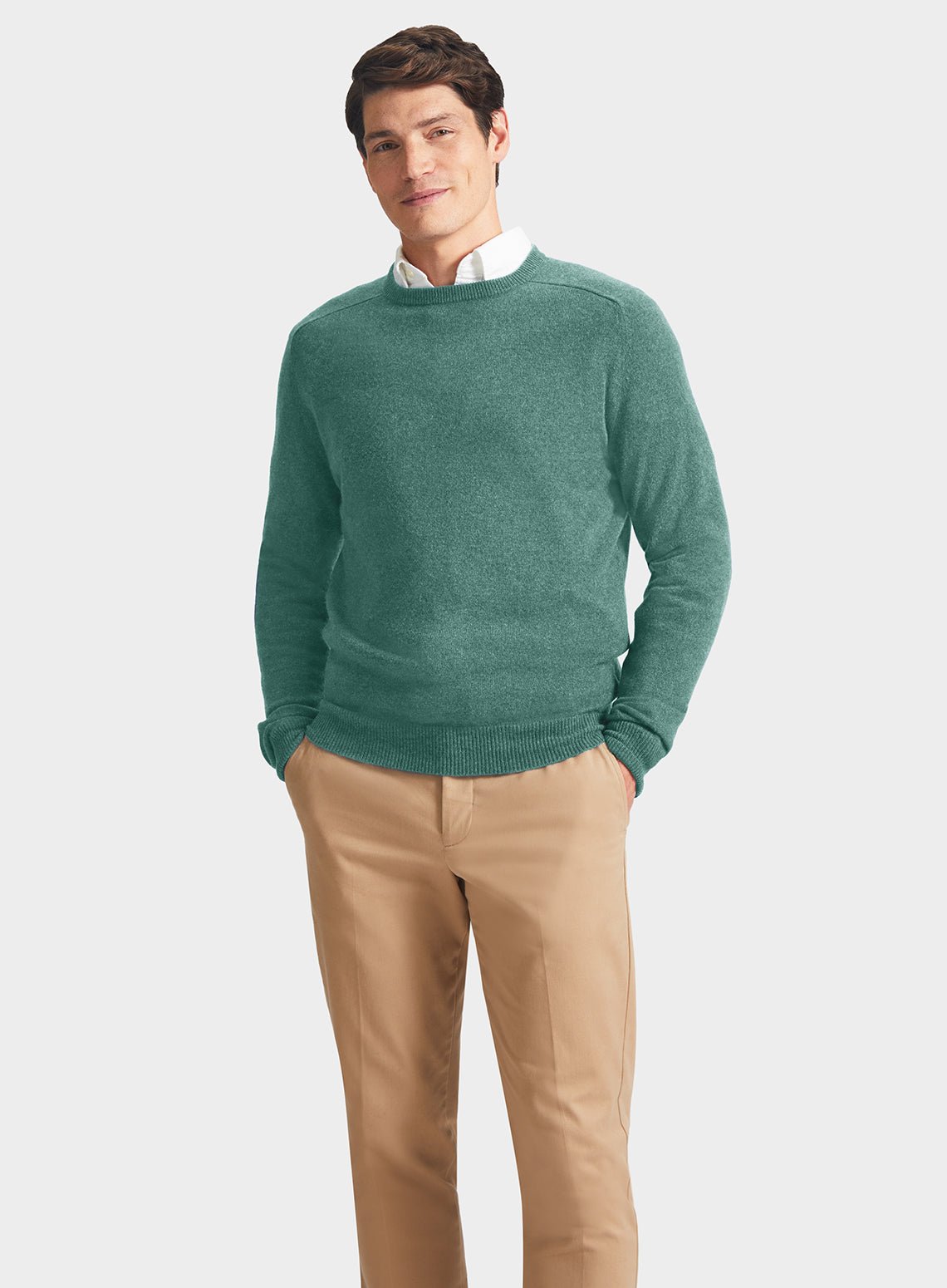 Mens green shop cashmere sweater