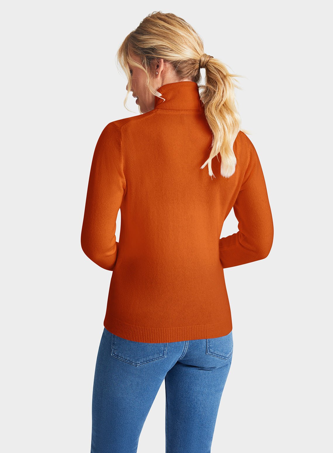 Rust on sale polo neck