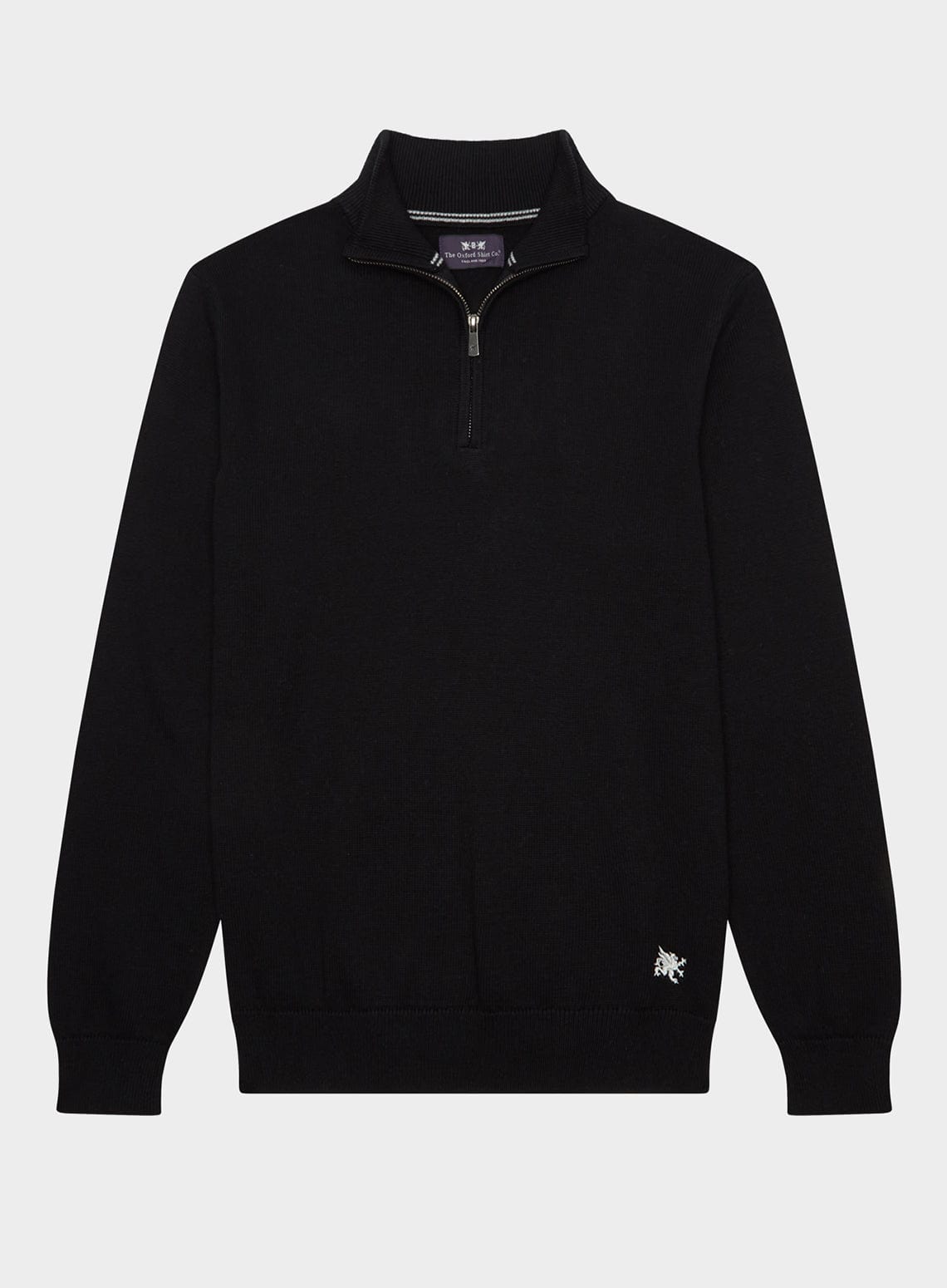 Mens black half zip sweater best sale