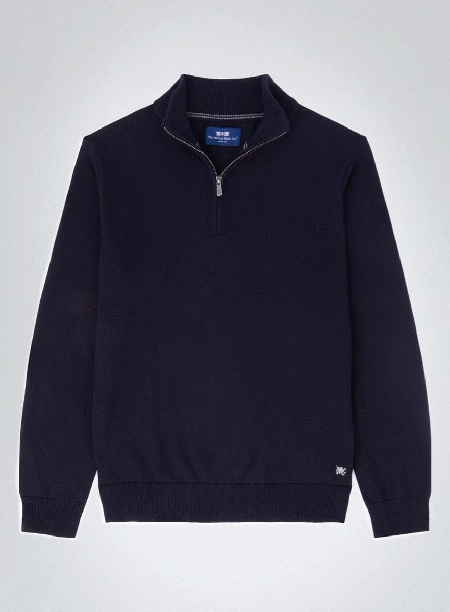 Half zip shop cotton jumper