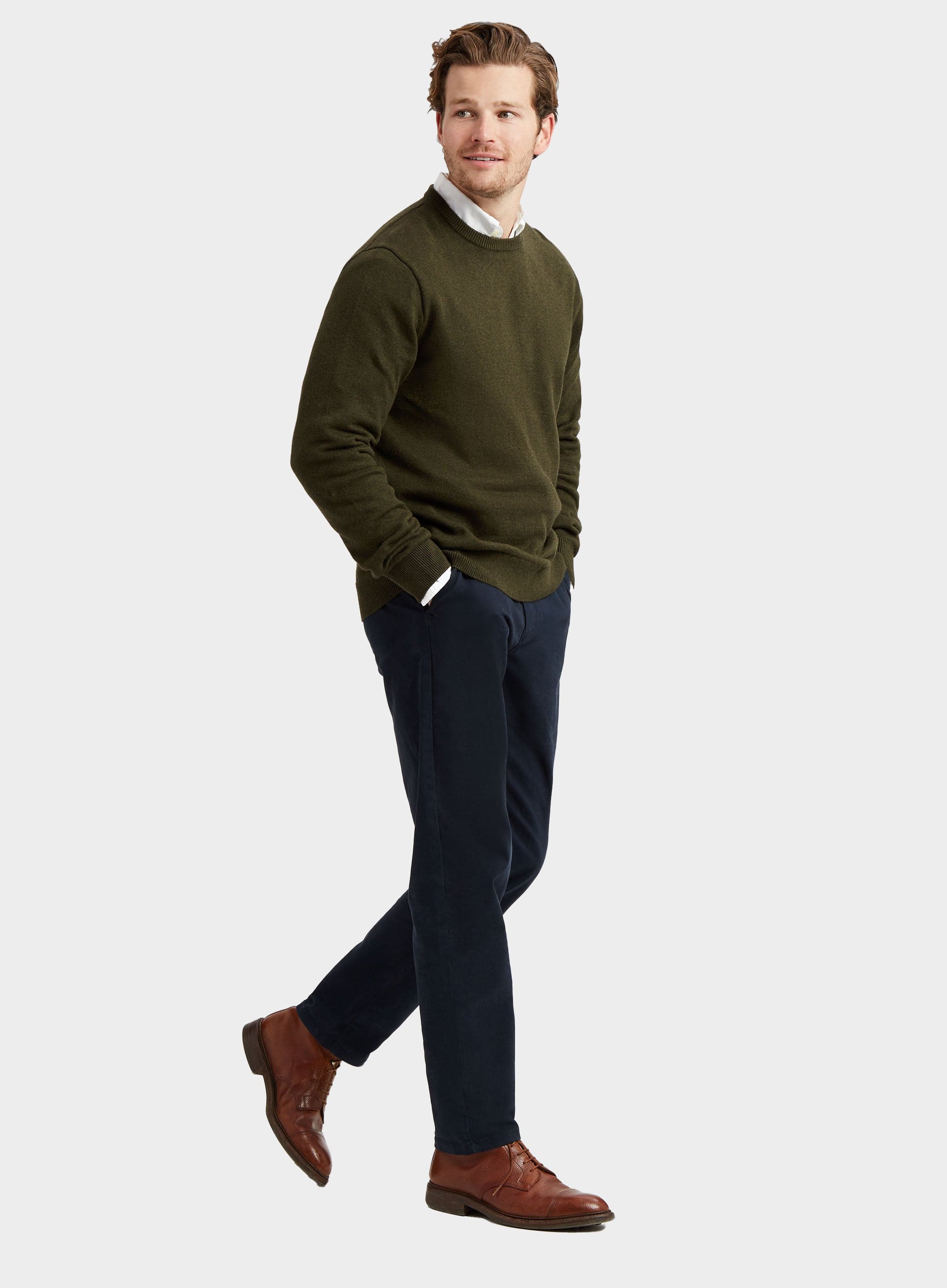 Khaki green sale mens jumper