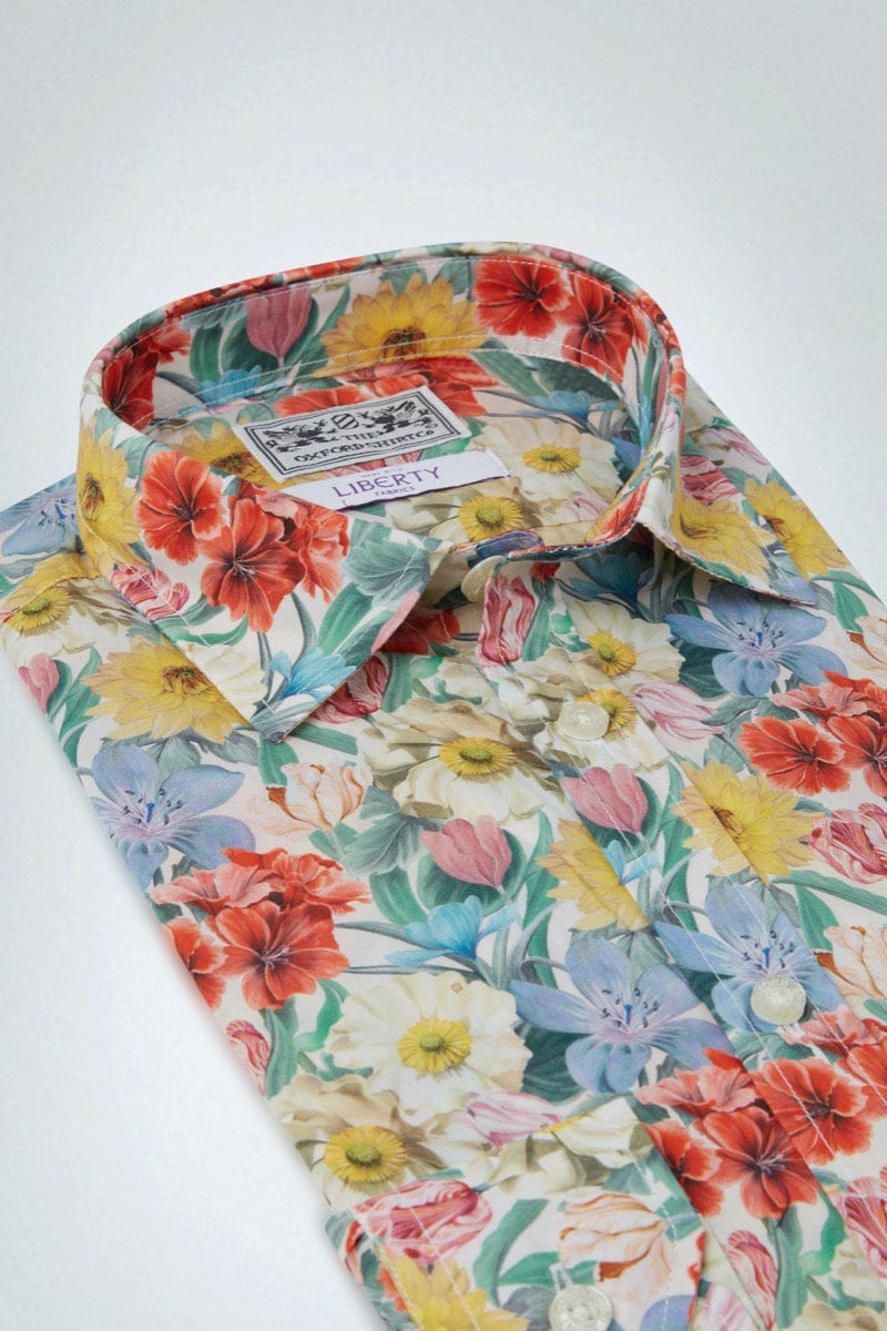 Womens Meadow Melody Made with Liberty Fabric Shirt - Oxford Shirt Co.